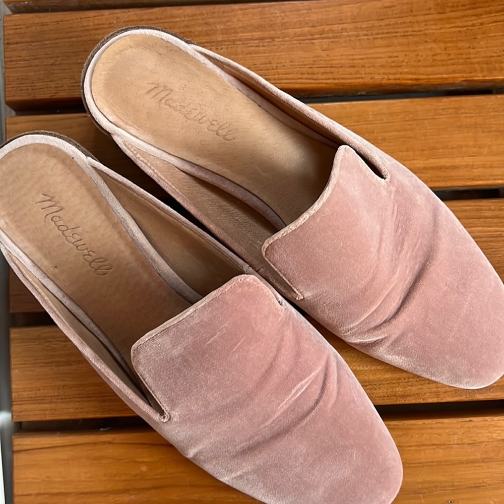 Madewell velvet mules
